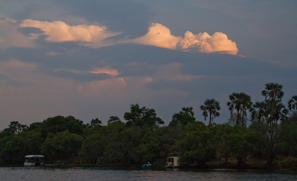 Sunset over the Zambezi River 
